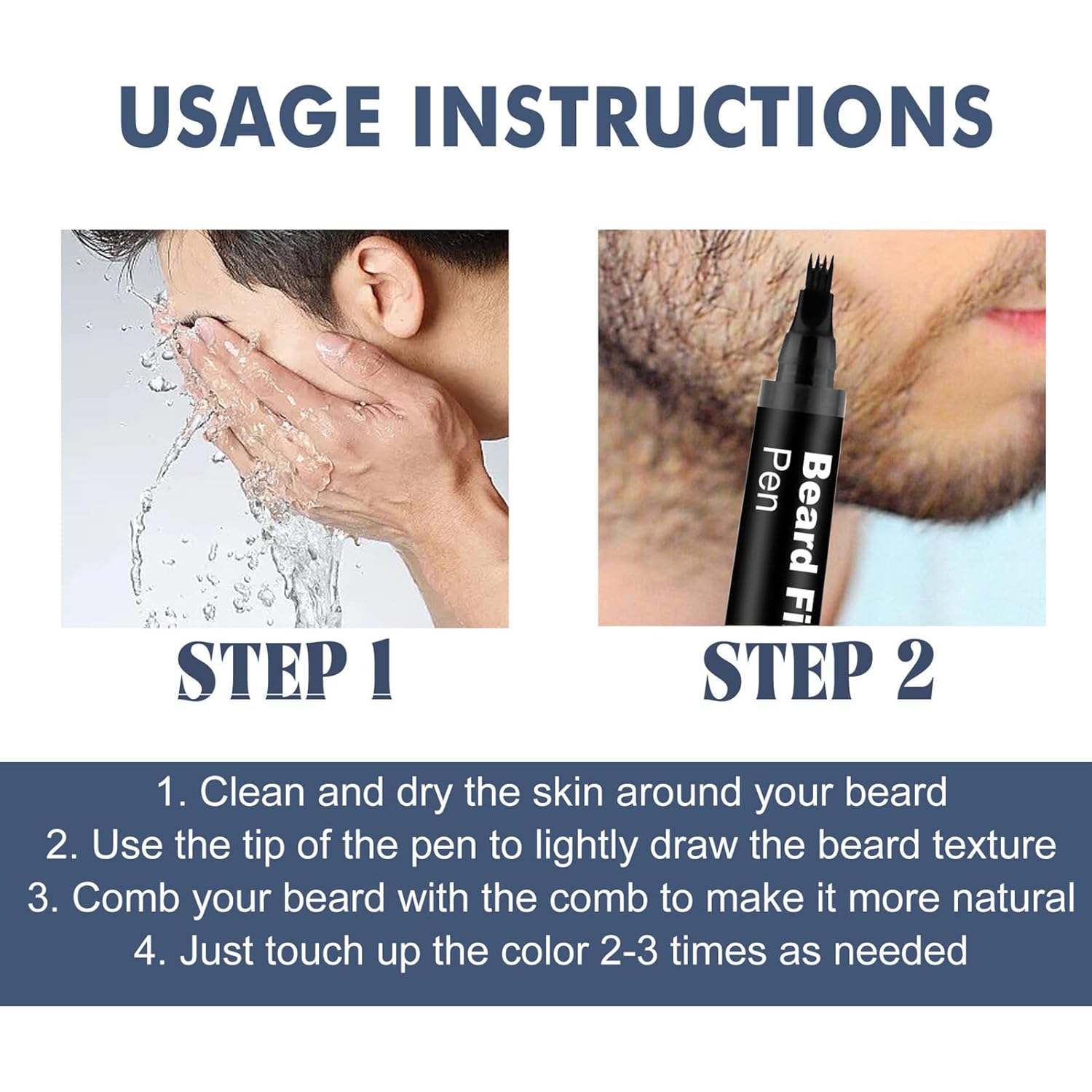 TINTA PARA BARBA FILLER PEN MARRON